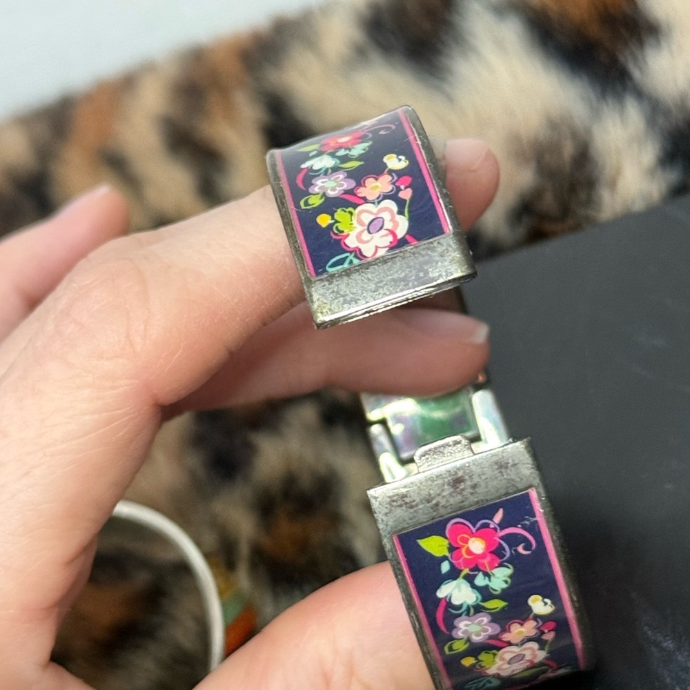 Vera Bradley Floral & Paisley Bangle/Cuff Bracelet Set - Picture 6 of 8